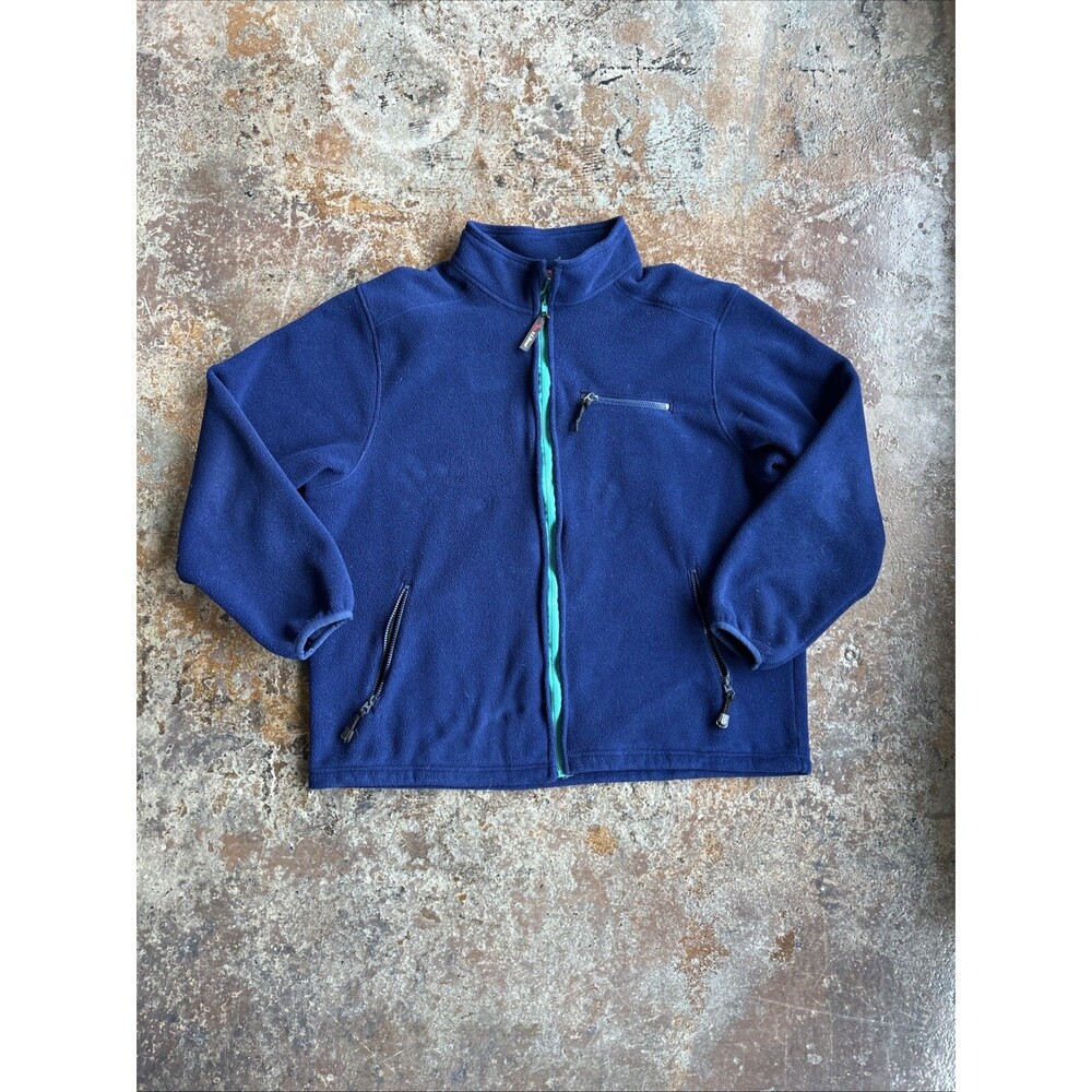 Vtg LL Bean Outdoors USA Made Polartec Fleece Jacket Mens Extra Large Zip 90s